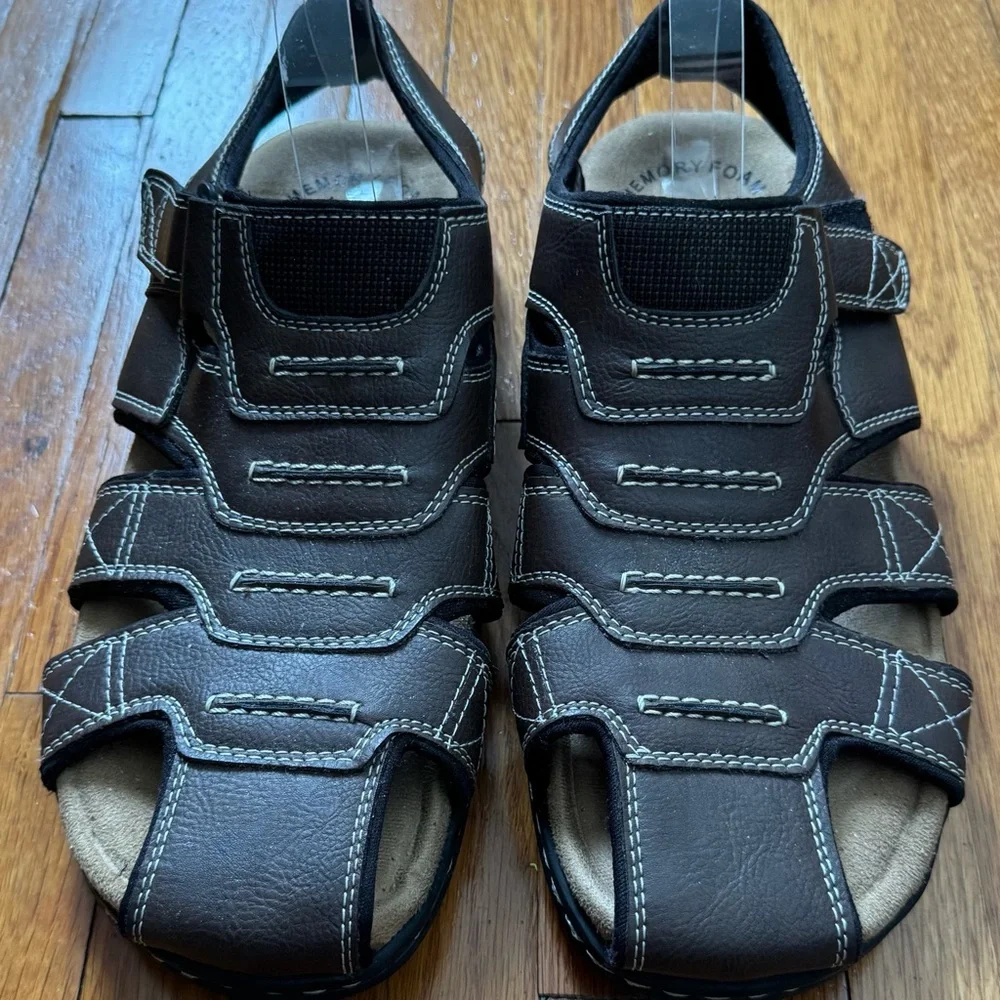 Dockers Searose Fisherman Men's Brown Sandals, size 11M outdoor Gorpcore casual